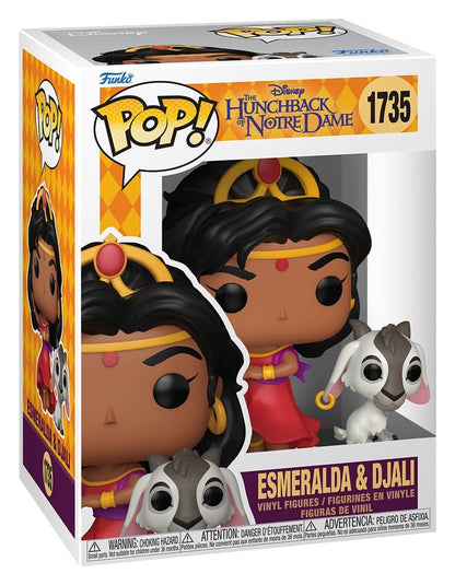 De klokkenluider van de Notre Dame POP! Vinylfiguur Esmeralda & Djali 9 cm