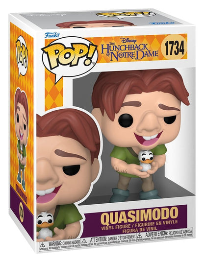 De klokkenluider van de Notre Dame POP! Vinylfiguur Quasimodo met Vogel 9 cm