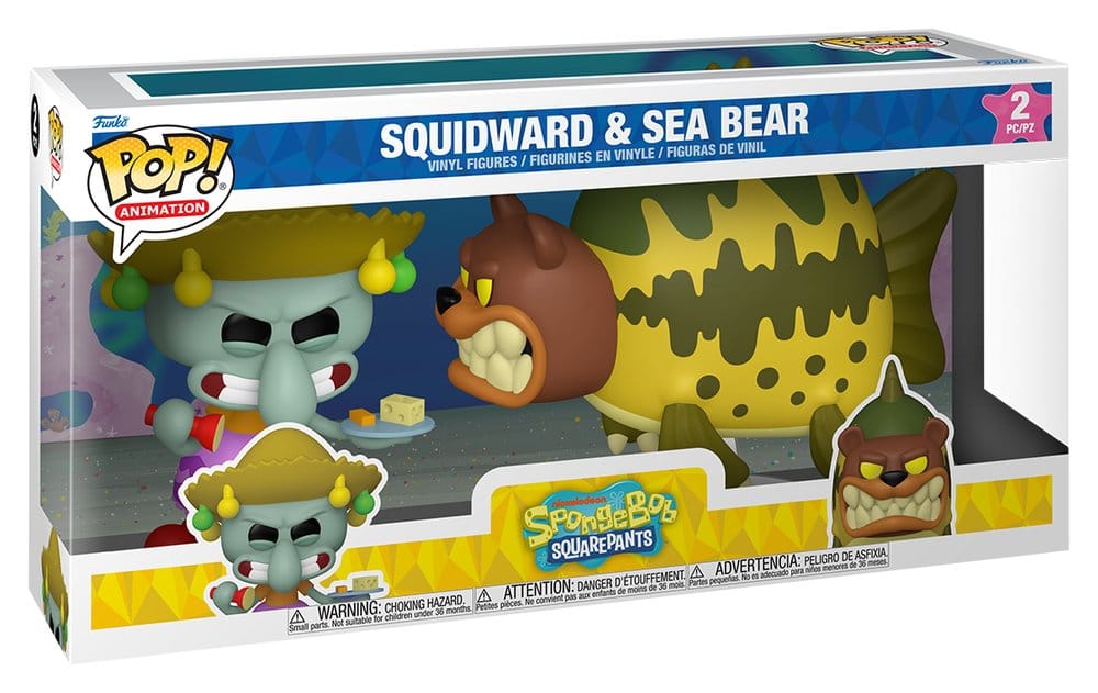 SpongeBob SquarePants POP! Animatie vinylfiguur 2-pack Octo & Zeebeer 9 cm