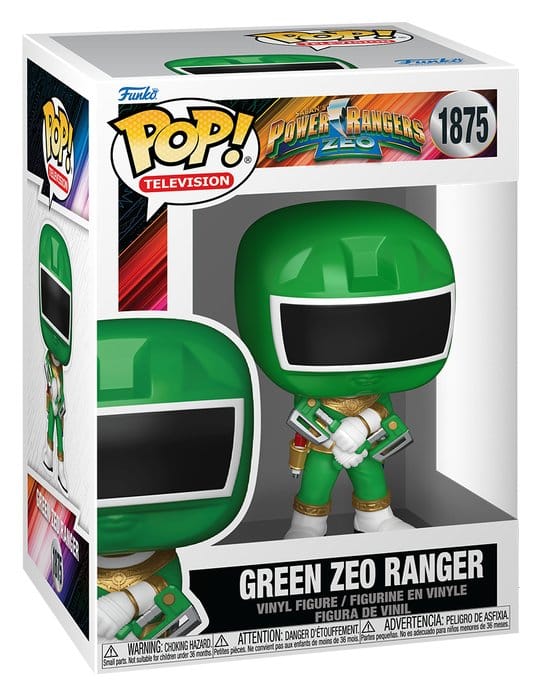 Power Rangers Zeo POP! Movies Vinylfiguren Zeo Ranger Groen 9 cm