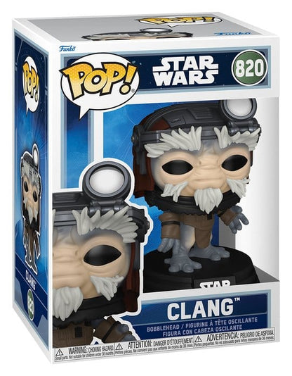 Star Wars: Mandalorian & Grogu POP! Vinylfiguur Clang met hoofdstel 9 cm