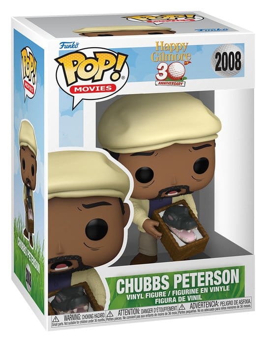 Veel plezier met Gilmore 2 POP! Films Vinylfiguur Chubbs Peterson 9 cm