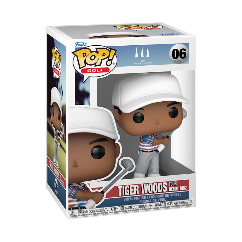Tiger Woods POP! Golf vinylfiguur Tourdebuut 1992 9 cm