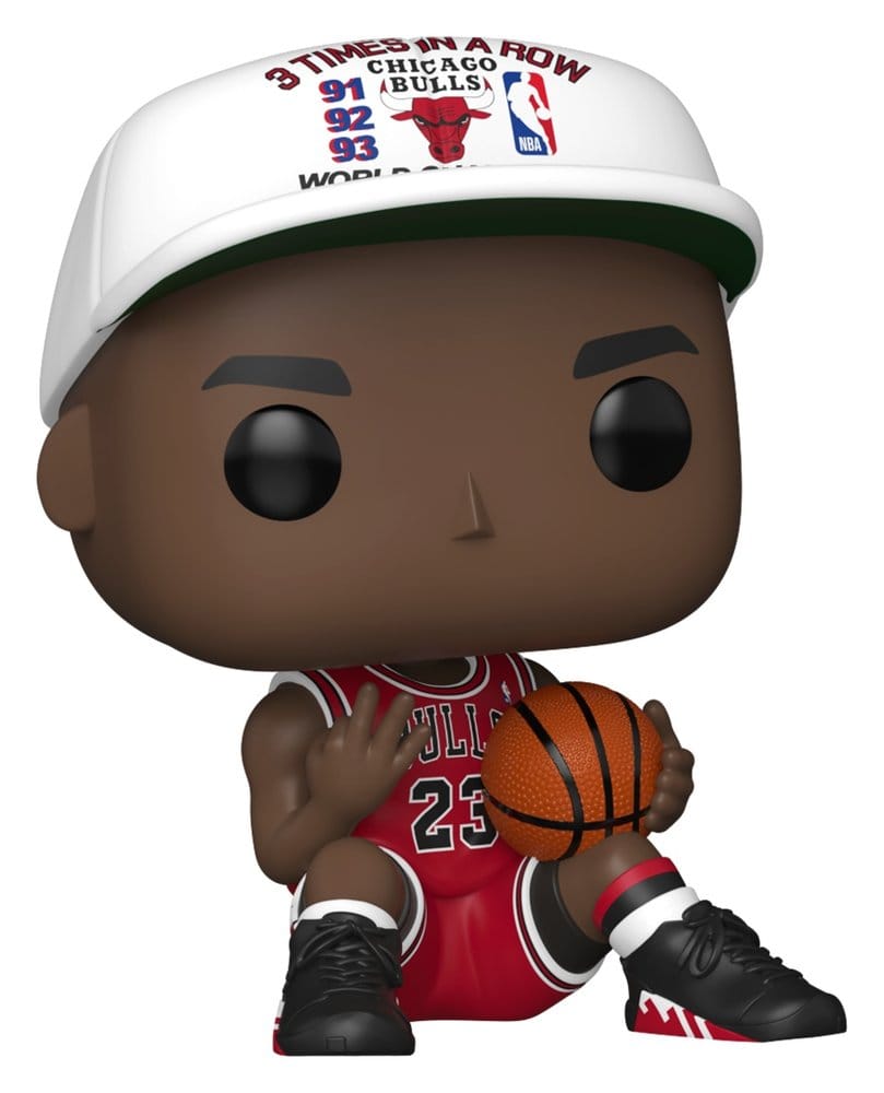 NBA-legendes POP! Sportvinylfiguur Chicago Bulls: Michael Jordan 3 keer op rij 9 cm