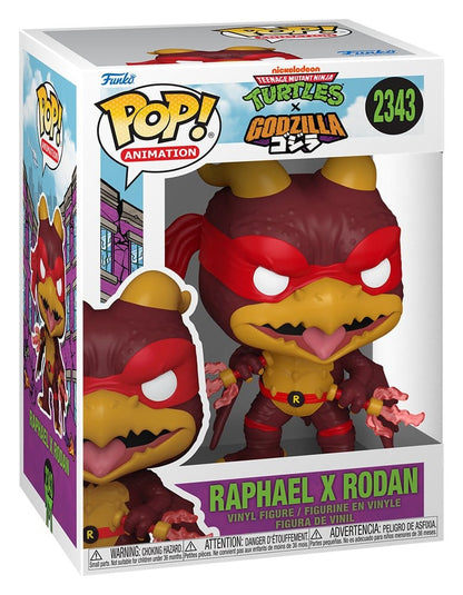 Godzilla x Turtles POP! Animatie vinylfiguur Raphael X Rodan 9 cm