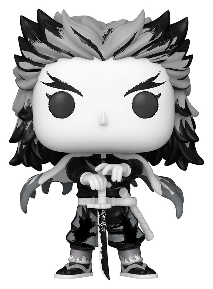 Demon Slayer: Kimetsu geen Yaiba POP! Animatie vinylfiguren Rengoku (Sumi-inkt) 9 cm