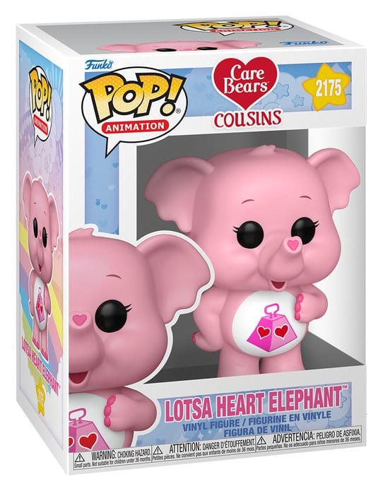 De Troetelbeertjes POP! Animatie vinylfiguur Lotsa Heart Olifant 9 cm
