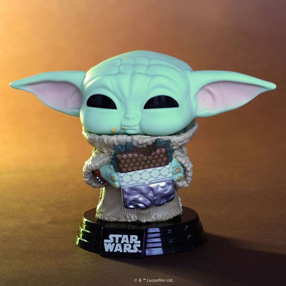 Star Wars: The Mandalorian en Grogu POP! Vinylfiguur Grogu met Sandwich 9 cm