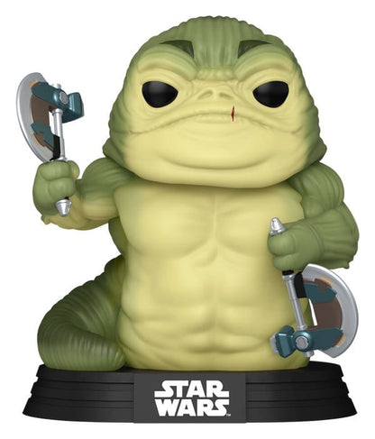 Star Wars: The Mandalorian en Grogu POP! Vinylfiguur Rotta the Hutt (Glow) 9 cm