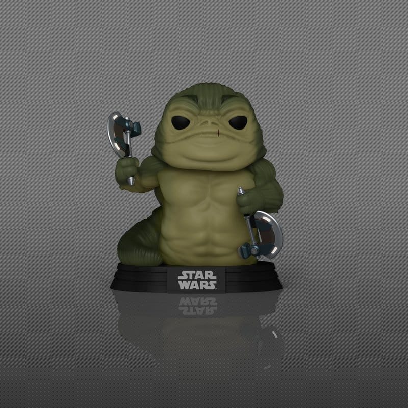 Star Wars: The Mandalorian en Grogu POP! Vinylfiguur Rotta the Hutt (Glow) 9 cm