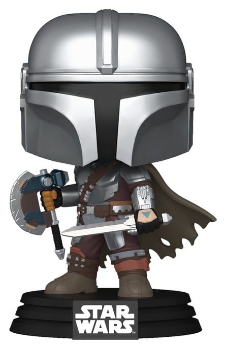 Star Wars: The Mandalorian en Grogu POP! Vinylfiguur The Mandalorian (Dual Wield) 9 cm