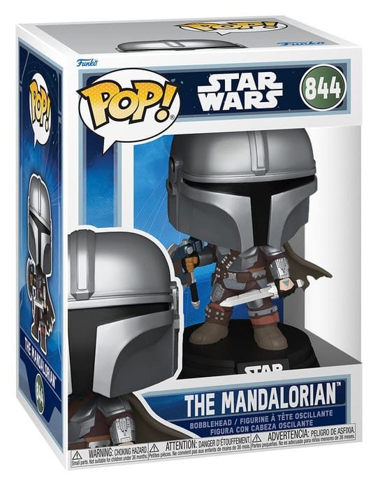 Star Wars: The Mandalorian en Grogu POP! Vinylfiguur The Mandalorian (Dual Wield) 9 cm