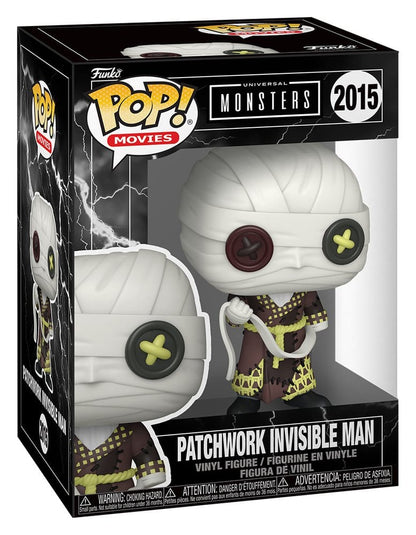 Universele Monsters Patchwork POP! Films Vinylfiguur Invisible Man 9 cm