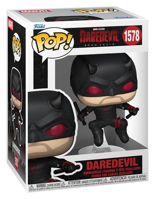 Daredevil: Opnieuw geboren POP! Marvel Vinyl Figuur Daredevil (Zwart Pak) 9 cm