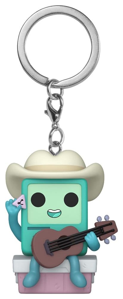 Tijd voor Avontuur Pocket POP! Vinyl sleutelhangers 4 cm Cowboy BMO met gitaardisplay (12)