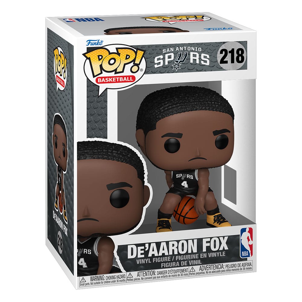 NBA-POP! Vinylbasketbalfiguur San Antonio Spurs: De'Aaron Fox (2025 Icon Edition Uniform) 9 cm