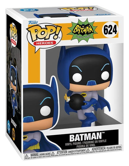 Batman 66 POP! Heroes Vinylfiguur Batman met Bom 9 cm