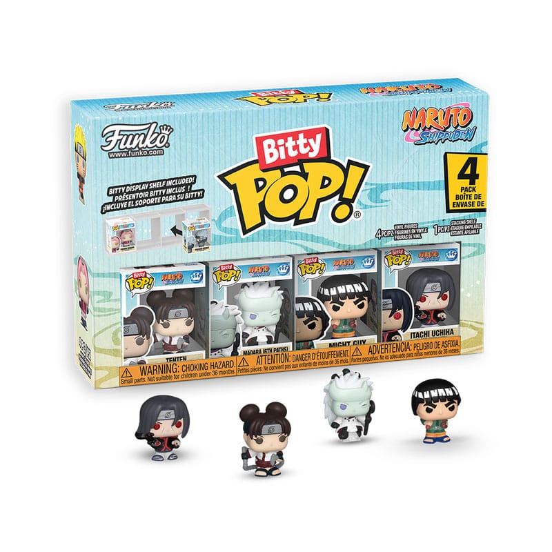Naruto Shippuden Bitty POP! Vinylfiguur 4-pack Battles 2,5 cm