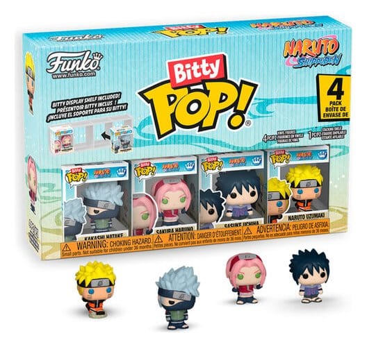 Naruto Bitty POP! Vinylfiguur, 4-pack, display (12) 2,5 cm