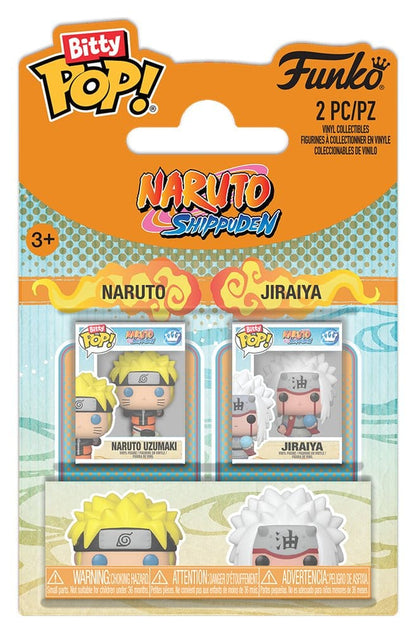 Naruto Bitty POP! Vinylfiguren 2-pack Naruto & Jiraiya 2 cm