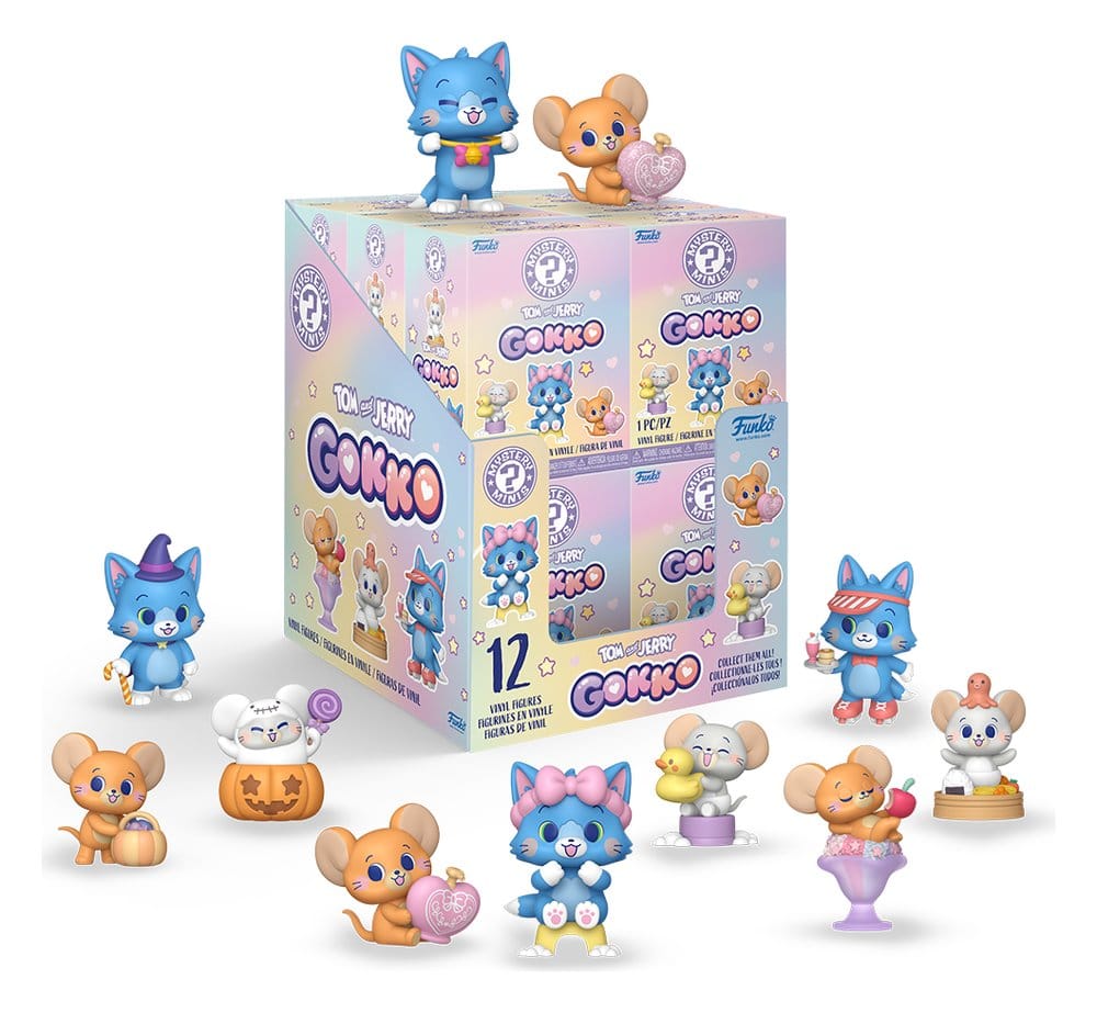 Tom & Jerry Gokko Mystery Minifiguren 5 cm Display (12)