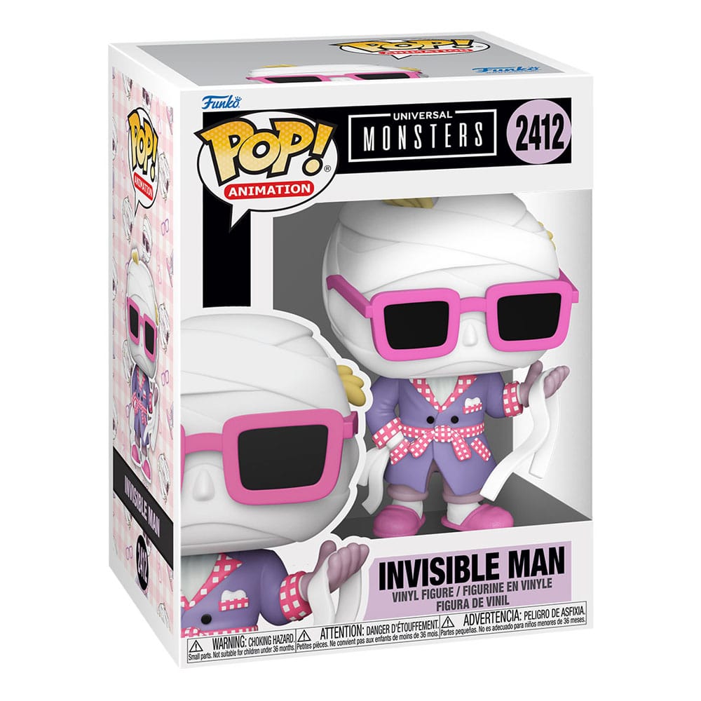 Universele Monsters POP! Animatie vinylfiguren Invisible Man with Chase 9 cm Assortiment (6)