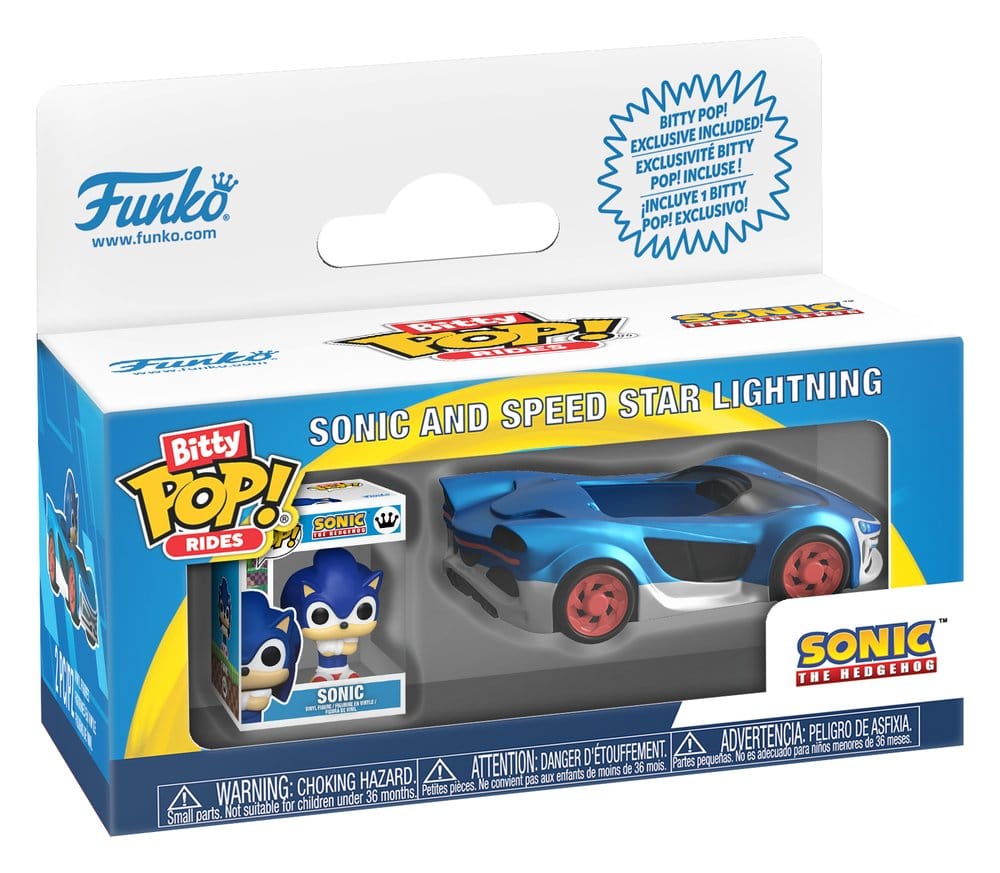 Sonic Bitty POP! Ride vinylfiguur Speed Star met Sonic 2,5 cm