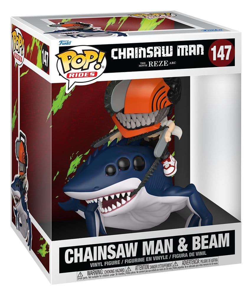 Kettingzaag Man POP! Rides Deluxe Vinyl Figuur CSM & Beam 15 cm