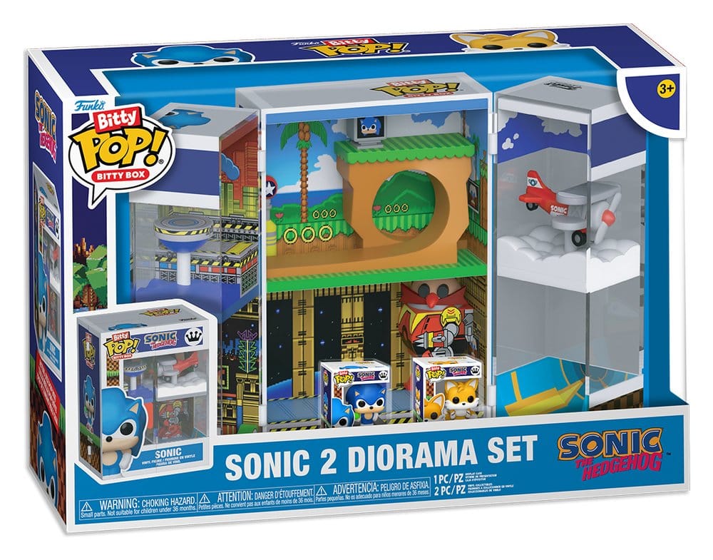Sonic 2 Beetje POP! Dozen Vinyl Figuur Diorama Set