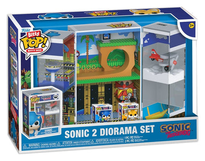 Sonic 2 Beetje POP! Dozen Vinyl Figuur Diorama Set
