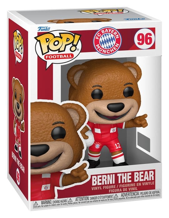 FC Bayern München POP! Voetbal vinylfiguur Berni der Bär 9 cm