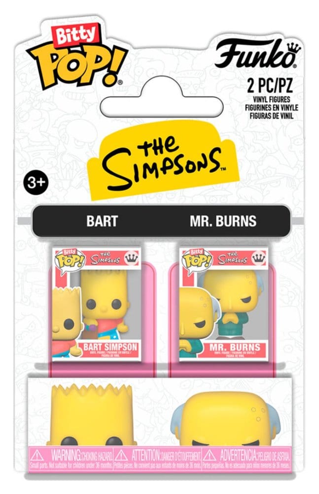 Simpsons Bitty POP! Vinylfiguren 2-pack B & Mr. B 2 cm