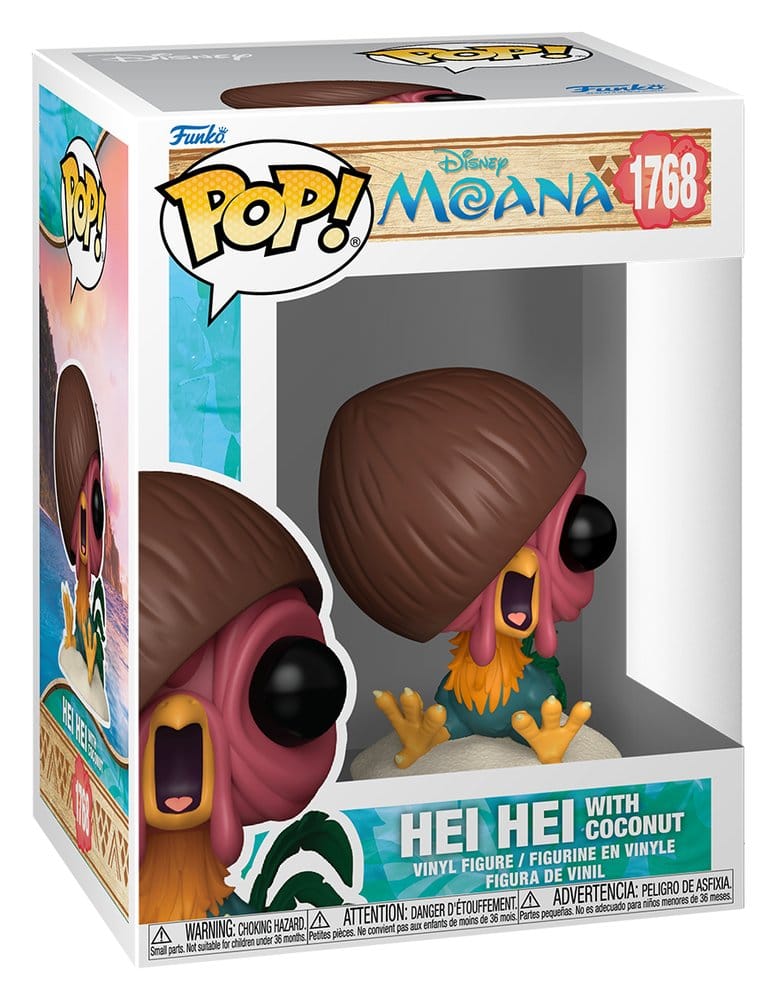 Moana POP! & Buddy Vinylfiguur Hei Hei met Kokosnoot 9 cm