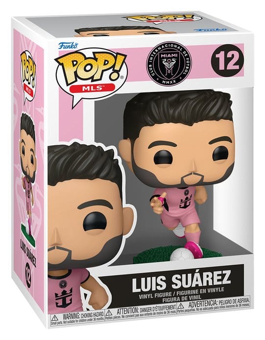 EFL POP! MLS Vinyl Figuur Inter Miami CF - Luis Suarez (Roze) 9 cm