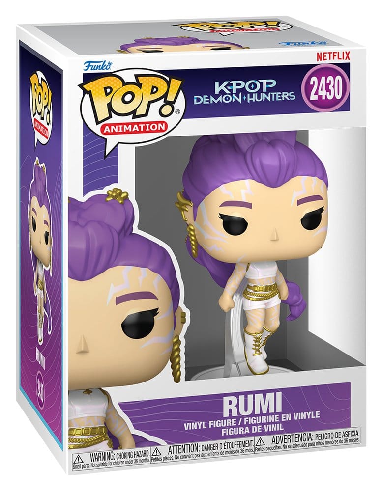 KPop Demonenjagers POP! Animatie vinylfiguren Rumi met Chase (Glow) 9 cm assortiment (6)