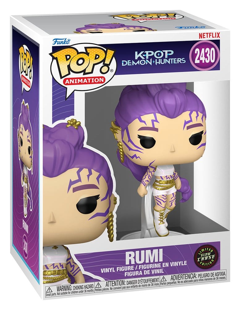 KPop Demonenjagers POP! Animatie vinylfiguren Rumi met Chase (Glow) 9 cm assortiment (6)