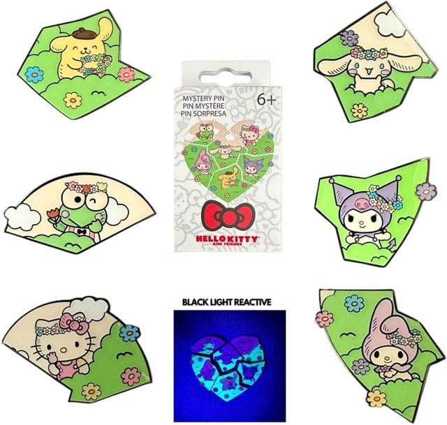 Sanrio by Loungefly Email Pins Blind Box Hello Kitty & Friends Flower Crown Puzzle Display (12)