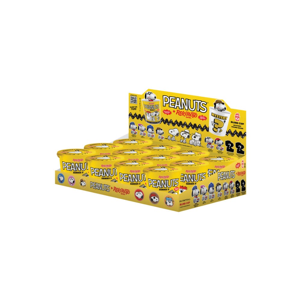 Peanuts Rokimoto Cup of Fun Blind Box Figuren 10 cm Serie 2 Display (12)