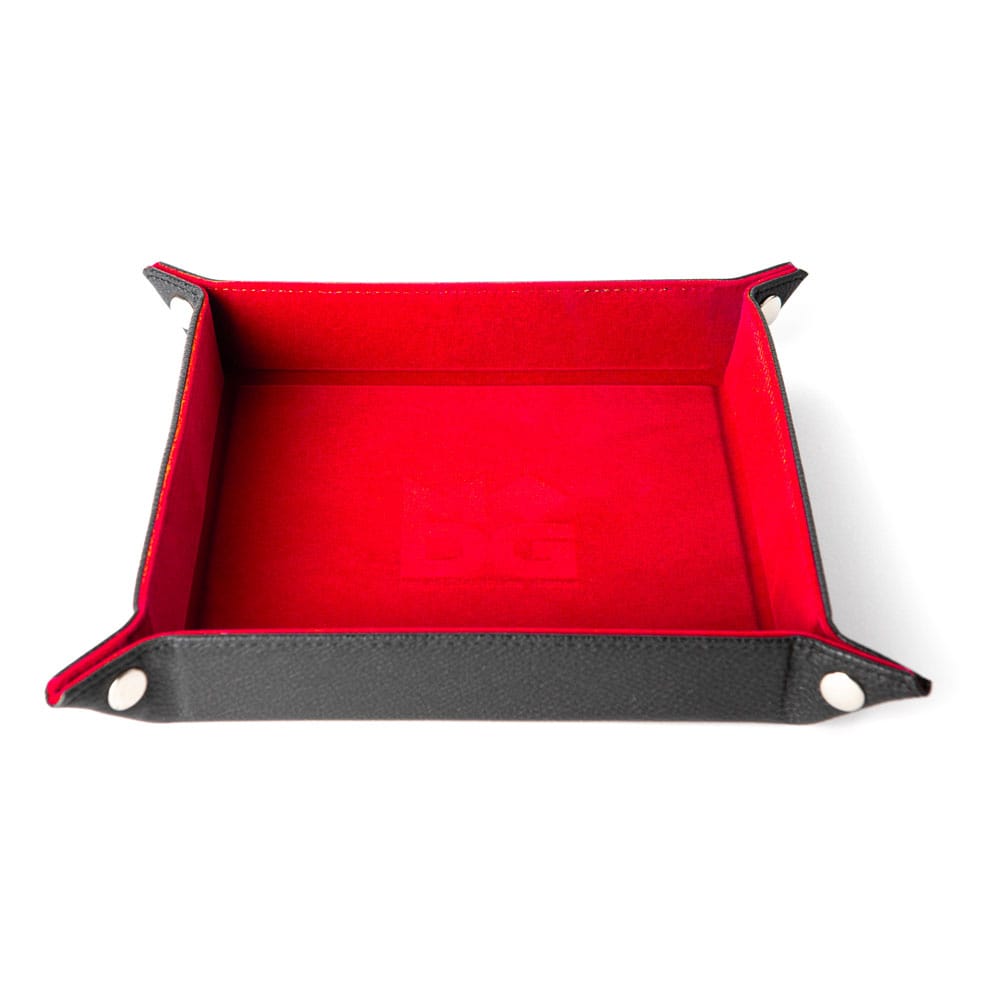 Fanroll vouwen dobbelstenen velvet rood