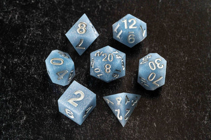 Fanroll Sharp Edge Silicone Dice Set Glacial Debris (7)