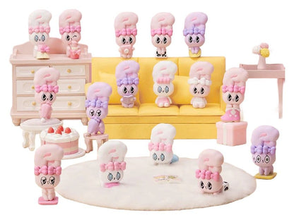 Esther Bunny Blind Box Minifiguren Little Vlog Bunny Face Serie 6 cm Display (6)