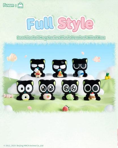 Luo Xiaohei minifiguren knuffel pluche hanger serie 10 cm display (6)