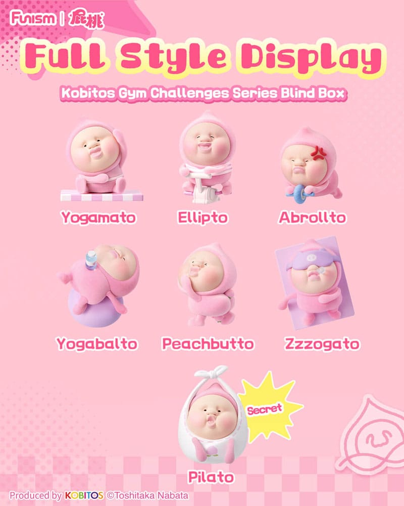 Kobitos Blind Box minifiguren Gym Challenges-serie 8 cm display (6)