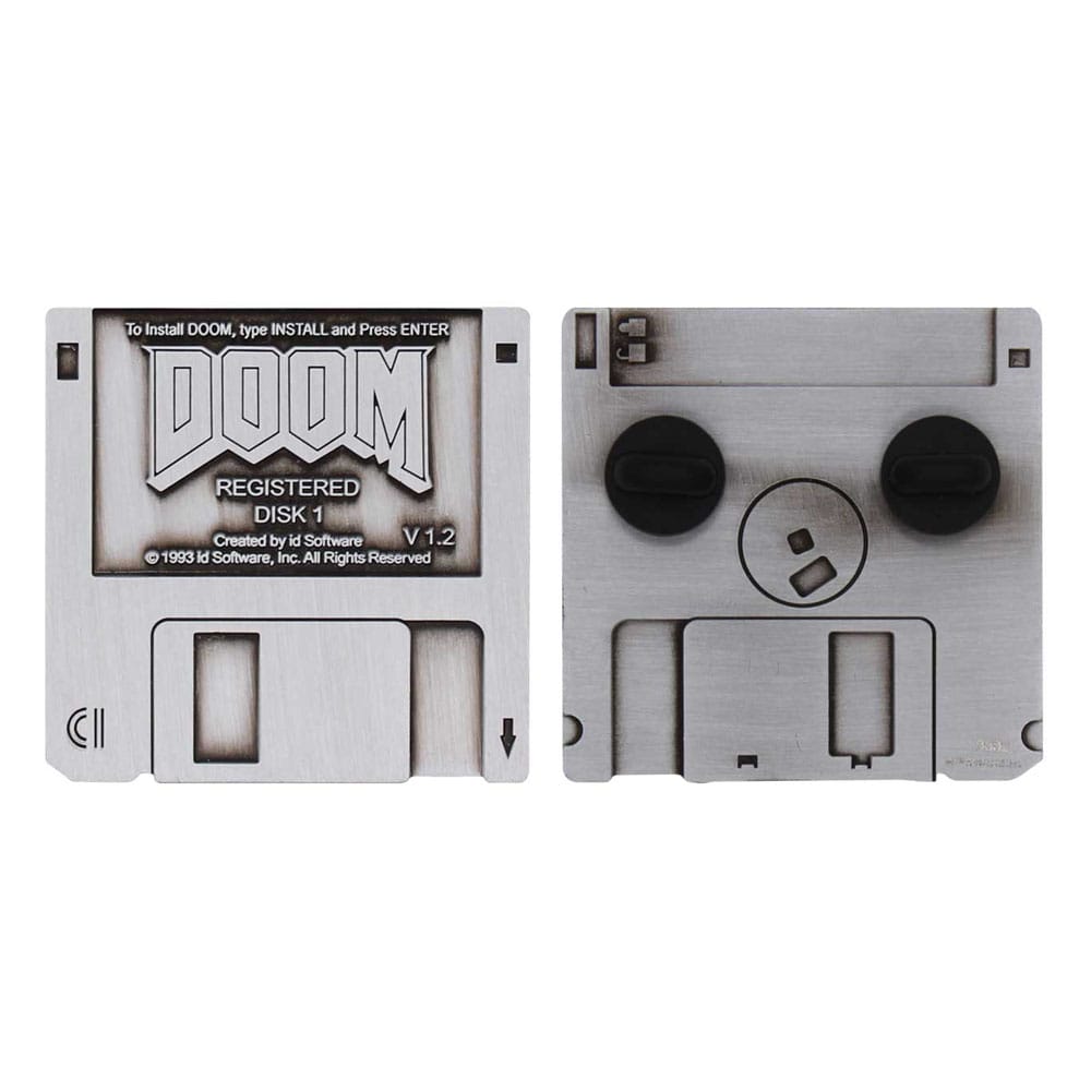 Doom pin badge floppy schijf limited edition