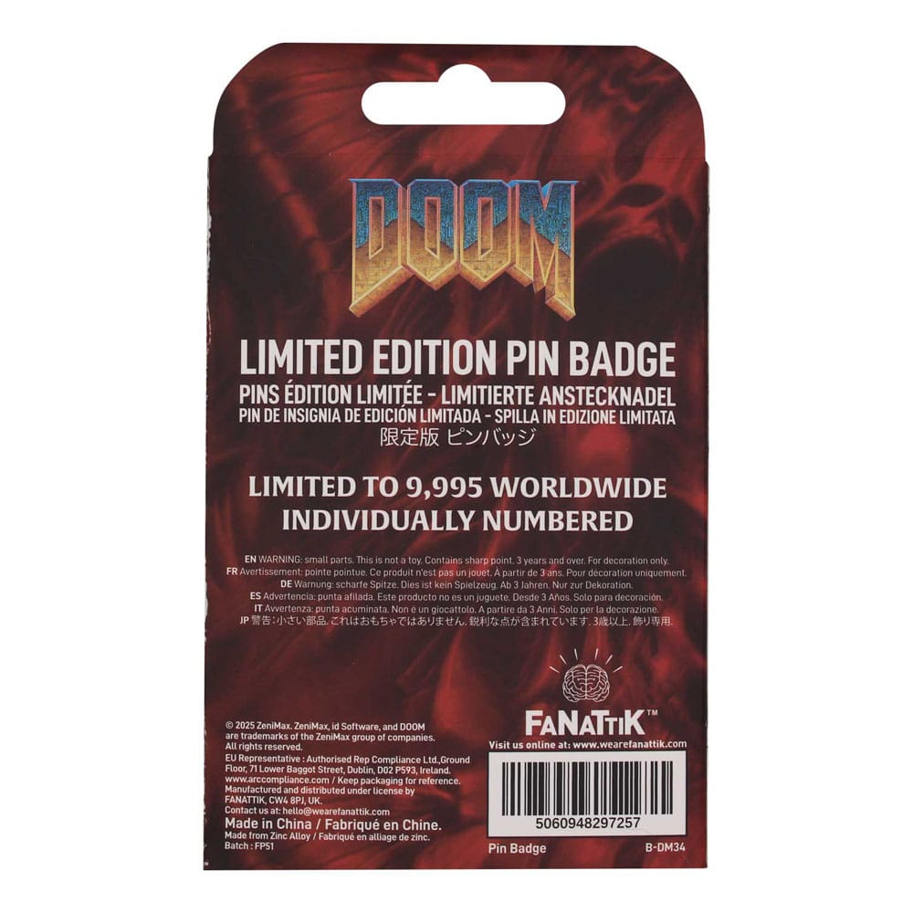 Doom pin badge floppy schijf limited edition