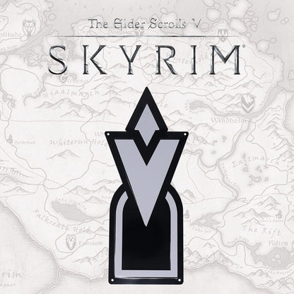 Elder scrolls Skyrim Tin Sign Skyrim Quest Marker