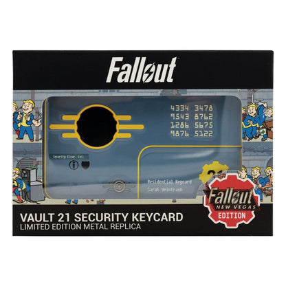 Fallout: New Vegas Replica Vault 21 Beveiligingssleutelkaart Limited Edition