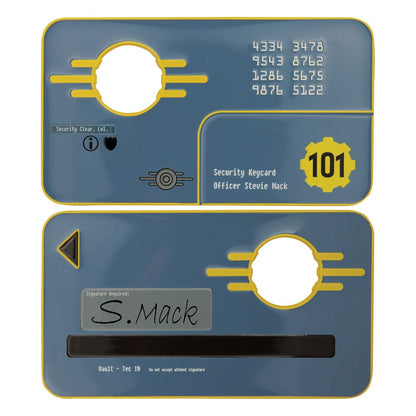 Fallout 3 Replica Vault 101 Beveiliging Keycard Limited Edition