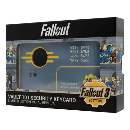 Fallout 3 Replica Vault 101 Beveiliging Keycard Limited Edition