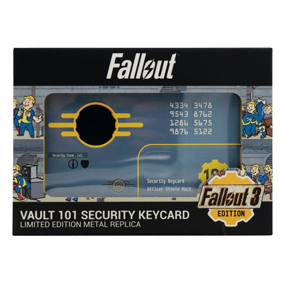 Fallout 3 Replica Vault 101 Beveiliging Keycard Limited Edition